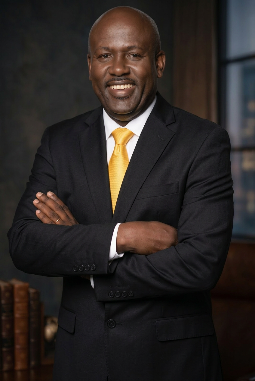 Kenyama Brown at his executive office in Kingston